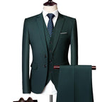 Men's Slim Fit Three-Piece Suit – 13 Colors & Extended Sizes | Fredlox Direct