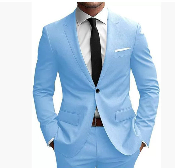 Men's Slim Fit Korean-Style Suit