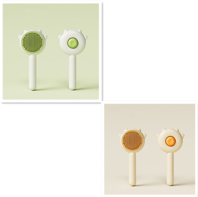 Pet Grooming Brush - Massage Comb for Hair Removal & Shedding Control