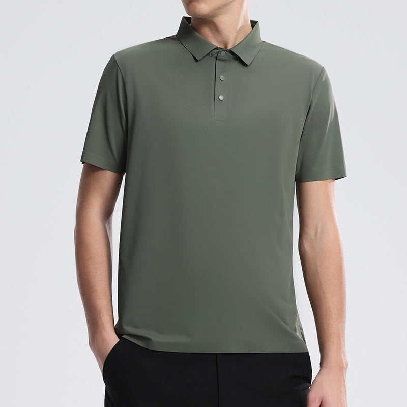 Men's Quick-Dry Ice Silk Polo Shirt | Moisture-Wicking