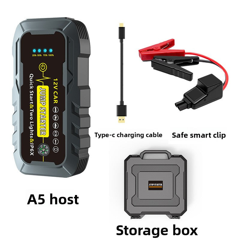 Car Emergency Jump Starter 12V – Waterproof IP6X Battery Booster & Power Bank