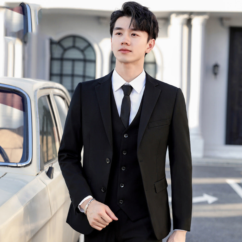 Men's Slim Fit Serge Two-Button Suit