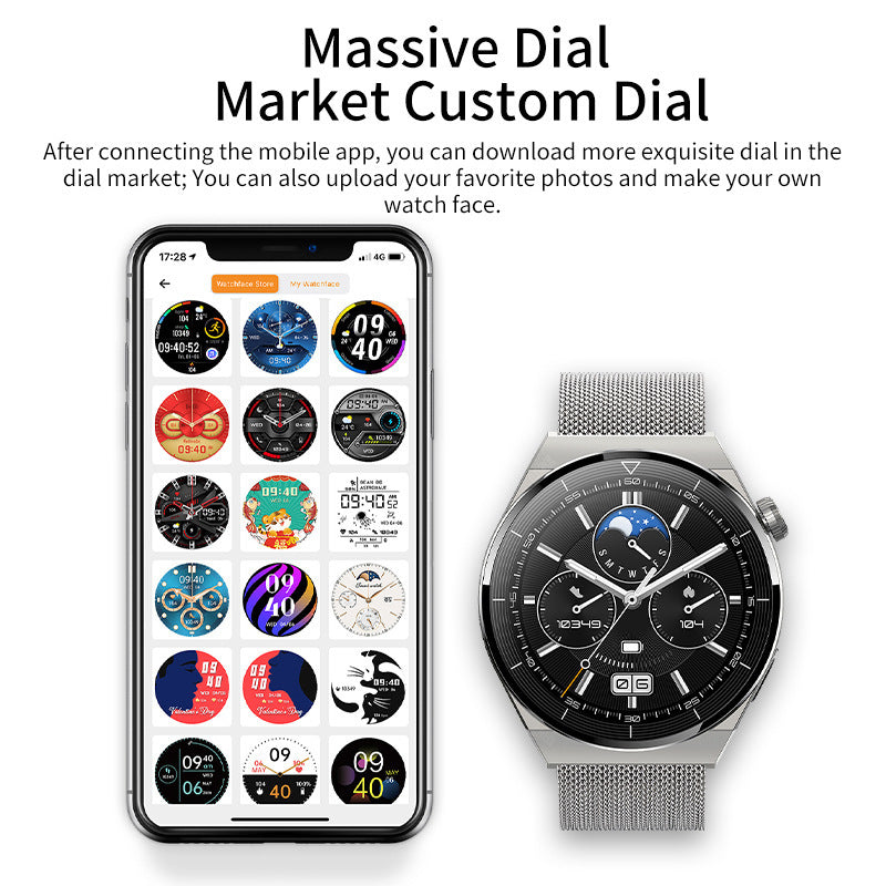 Bluetooth Call Heart Rate Sleep Monitoring Smartwatch - Complete Health Tracker