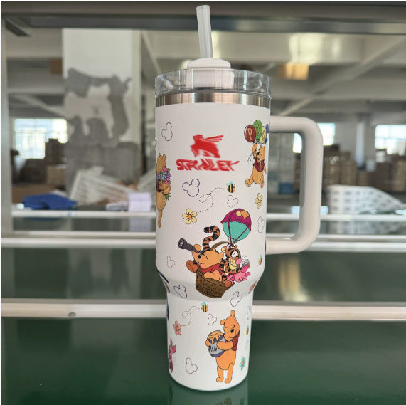 Stanley 40oz Insulated Tumbler with Straw | Fredlox Direct UV10 - Pooh Bear 40oz(1180ml)