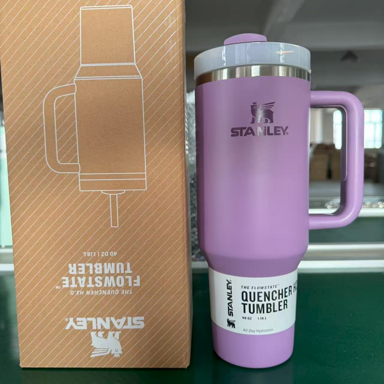 Stanley 40oz Insulated Tumbler with Straw | Fredlox Direct S24 - solid color 40oz(1180ml)