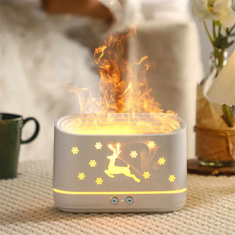 Elk Flame Humidifier & Diffuser - Decorative Atmosphere Lamp