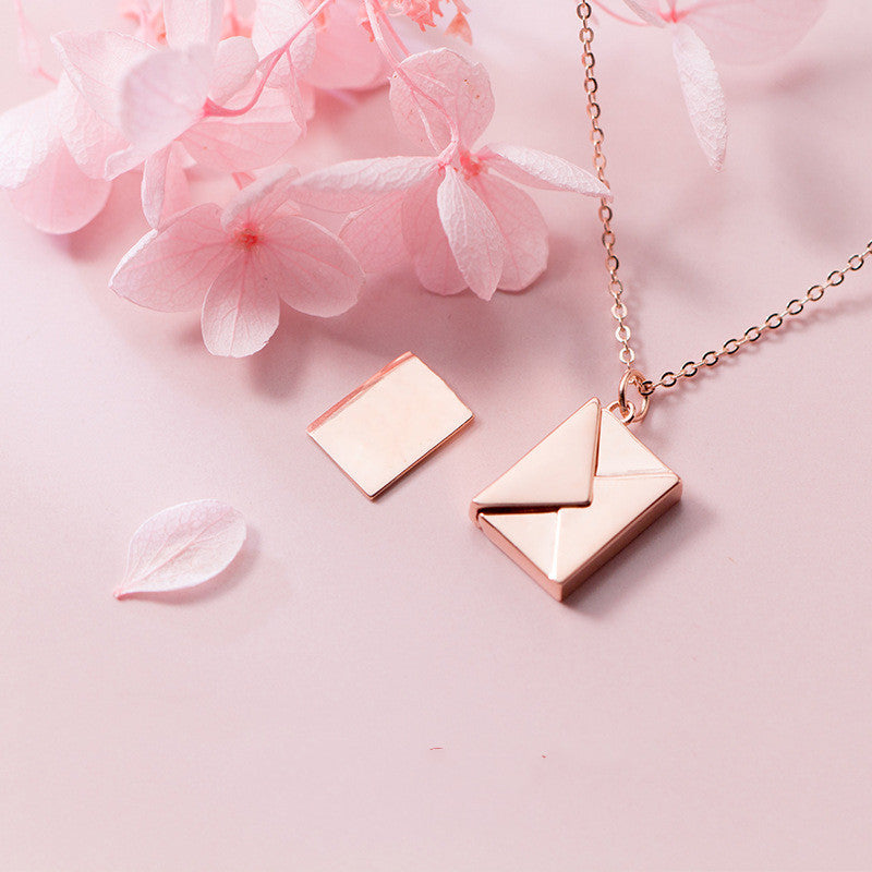 Envelope Love Letter Necklace - Hidden Message Pendant