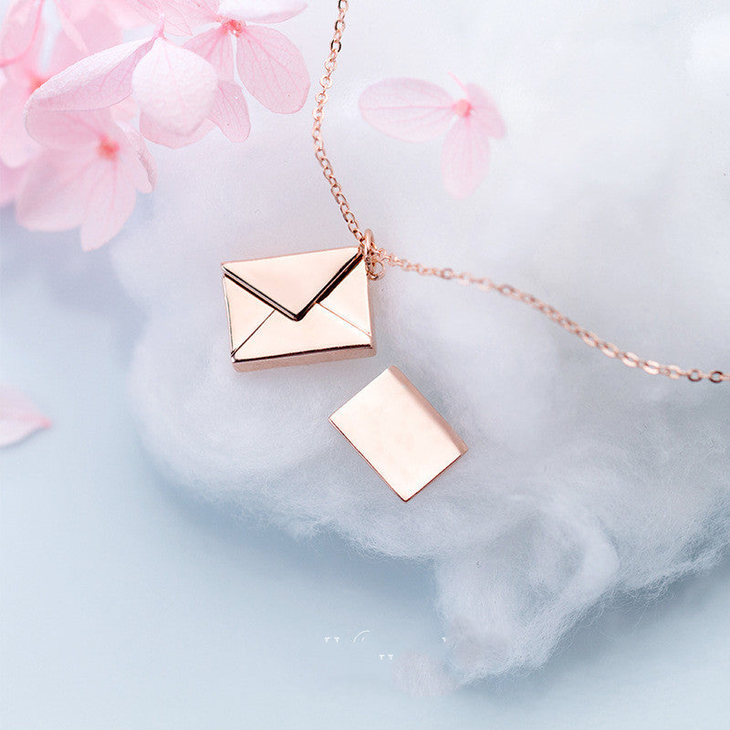 Envelope Love Letter Necklace - Hidden Message Pendant