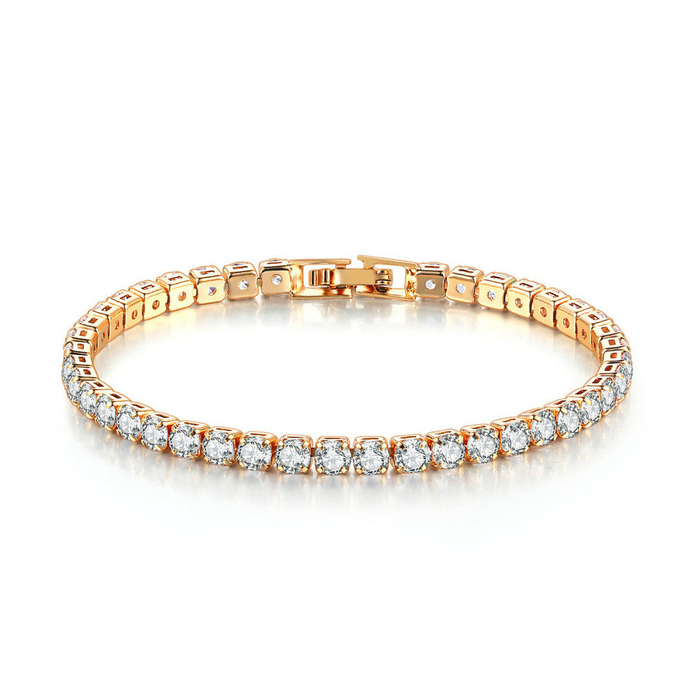 Zircon Tennis Bracelet | Gold, Rose Gold & Platinum
