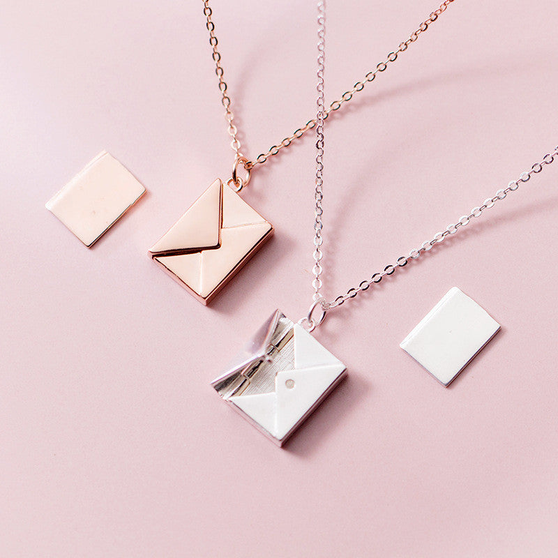 Envelope Love Letter Necklace - Hidden Message Pendant