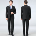 Men's Classic Wool Blend Three-Piece Suit – 85% Wool | Fredlox Direct