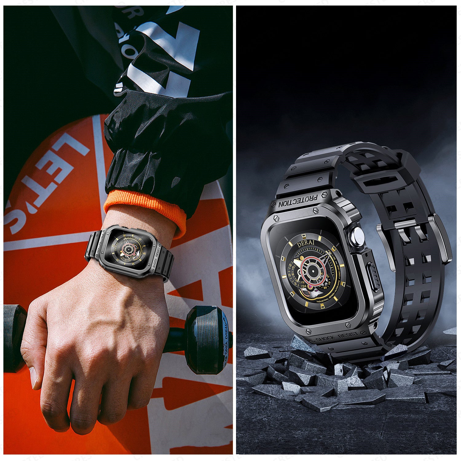 Smartwatch Protective Case - Durable Screen & Bumper Protection for Smart Watches