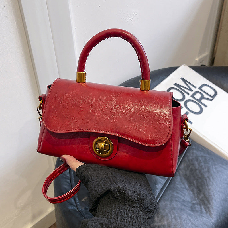 Women's Retro PU Shoulder Bag – Commuter Crossbody
