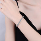 Moissanite Sterling Silver Luxury Bracelet | Fredlox Direct