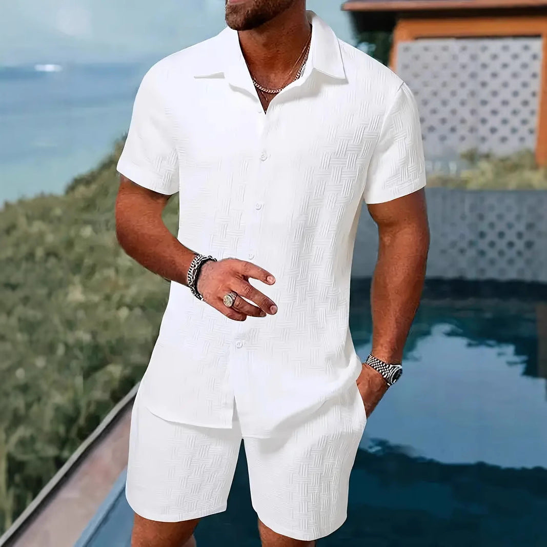 Men's Vacation Casual Shirt & Shorts Set | 6 Colors
