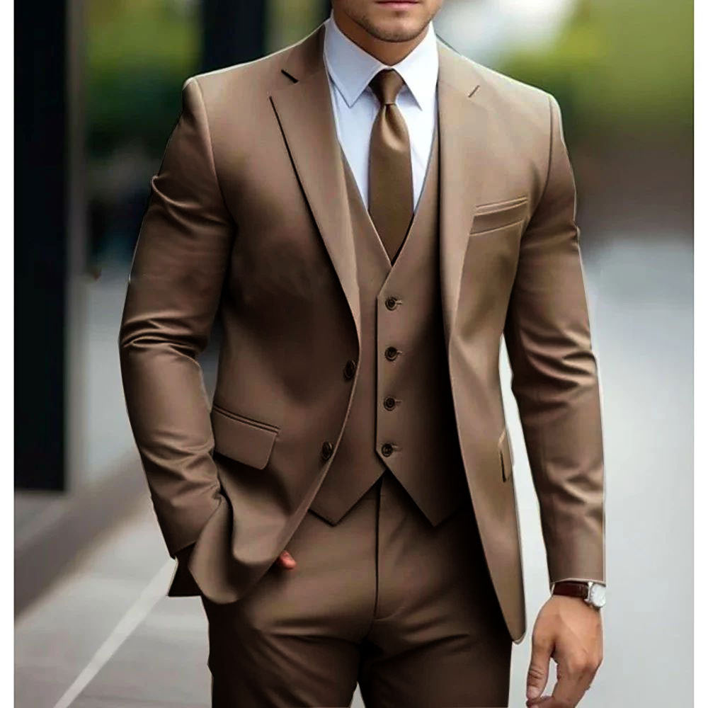 Men's Slim Fit Three-Piece Suit