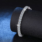 Moissanite Sterling Silver Luxury Bracelet | Fredlox Direct