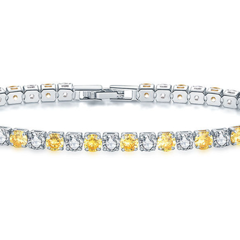 Zircon Tennis Bracelet | Gold, Rose Gold & Platinum