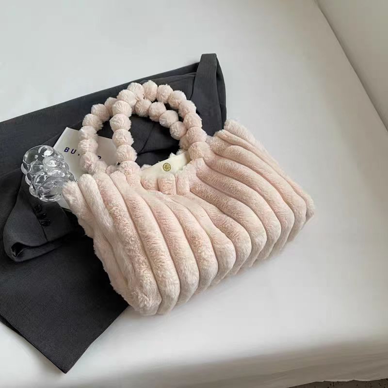Plush Tote Bag – Large Commuter Handbag