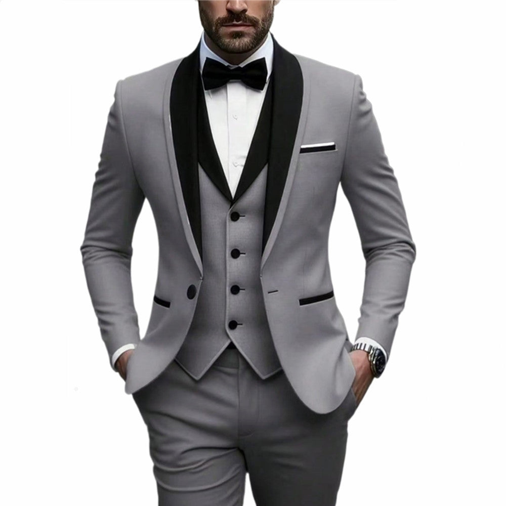 Men's Slim Fit Business Casual Suit