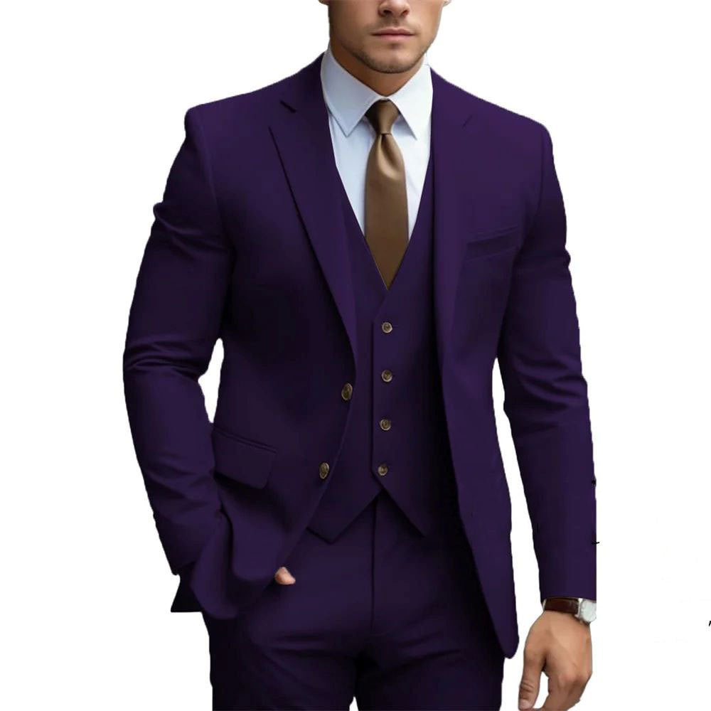 Men's Slim Fit Three-Piece Suit