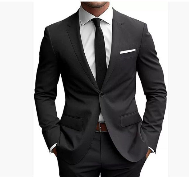 Men's Slim Fit Korean-Style Suit