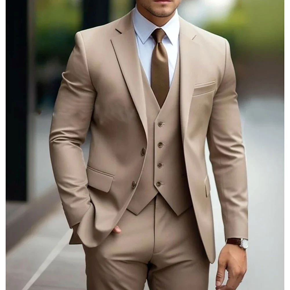 Men's Slim Fit Three-Piece Suit