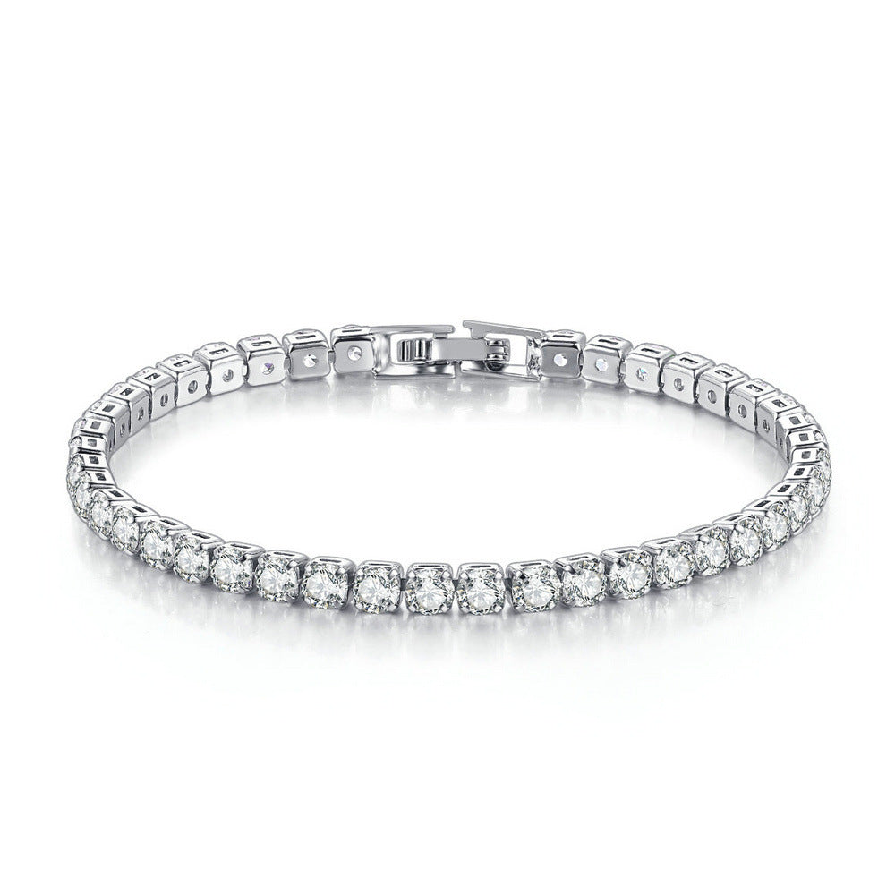Zircon Tennis Bracelet | Gold, Rose Gold & Platinum