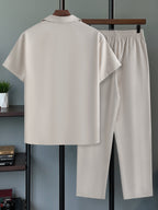 Men's Casual Blazer & Trousers Set – Smart-Casual Two-Piece | Fredlox Direct