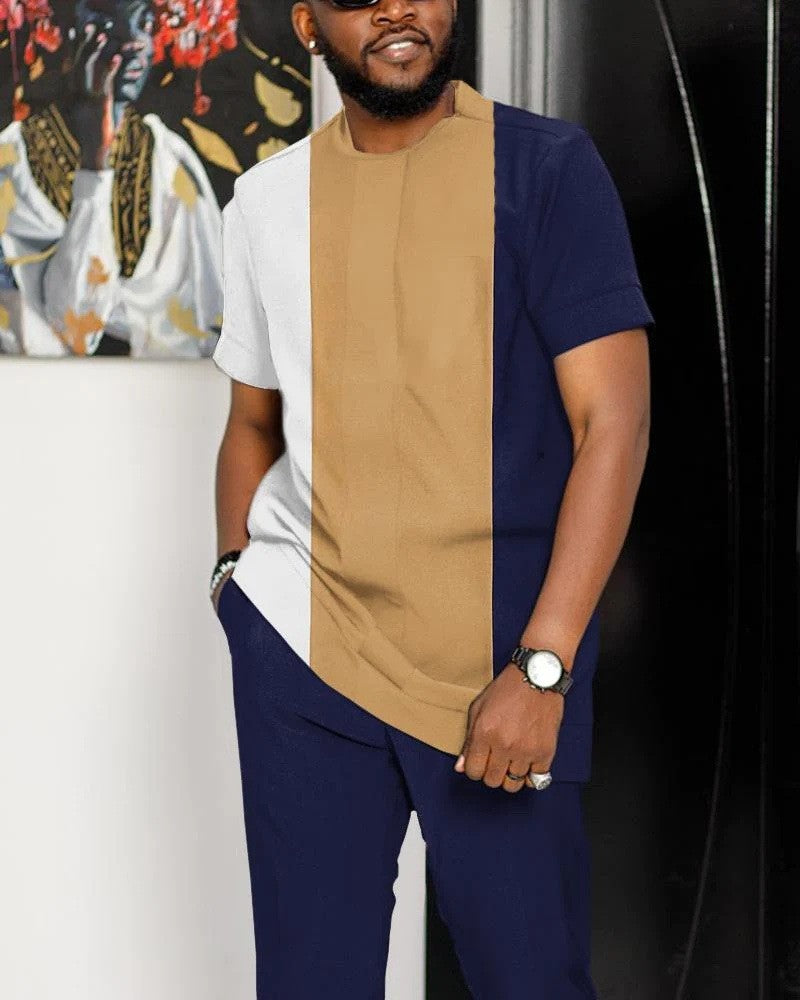 Men's 3D Print Sportswear Set | Top & Long Pants