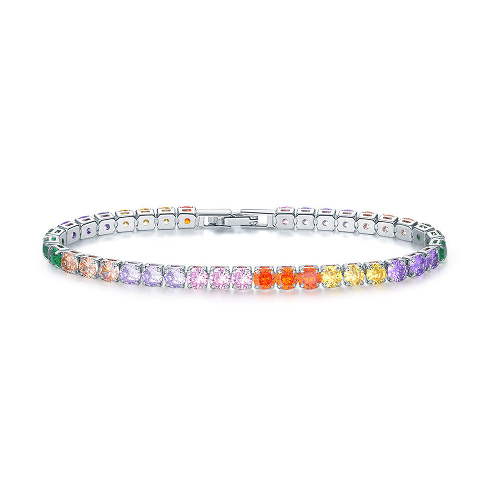 Zircon Tennis Bracelet | Gold, Rose Gold & Platinum