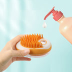 2-in-1 Pet Bath Brush - Soft Silicone Massage & Shampoo Comb for Dogs & Cats