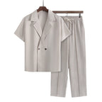 Men's Casual Blazer & Trousers Set – Smart-Casual Two-Piece | Fredlox Direct Apricot S