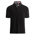 Men's Ribbed Texture Polo Shirt | 6 Colors Black S
