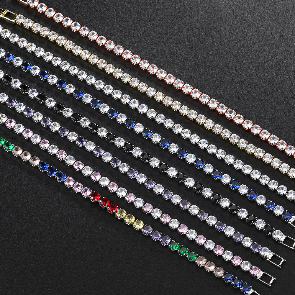 Zircon Tennis Bracelet | Gold, Rose Gold & Platinum