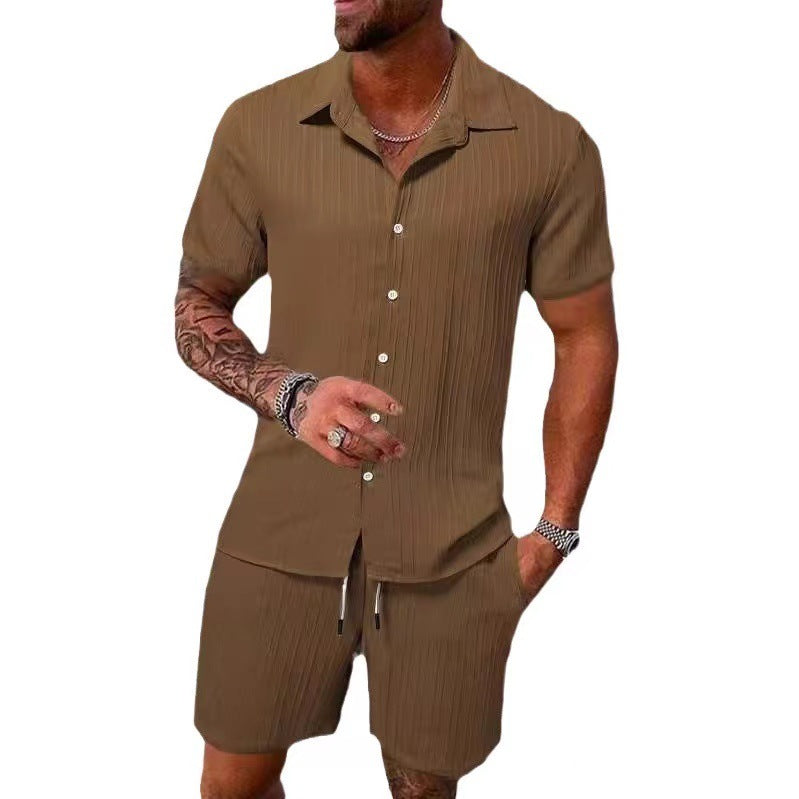 Men's Summer Mesh Polo & Shorts Set | 16 Colors