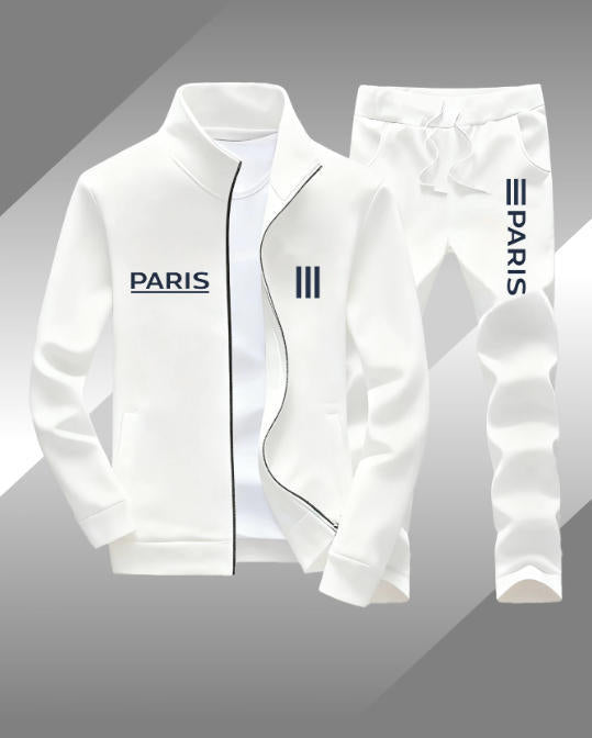 Men's Zipper Jacket and Trousers Set YT6126104401 4XL