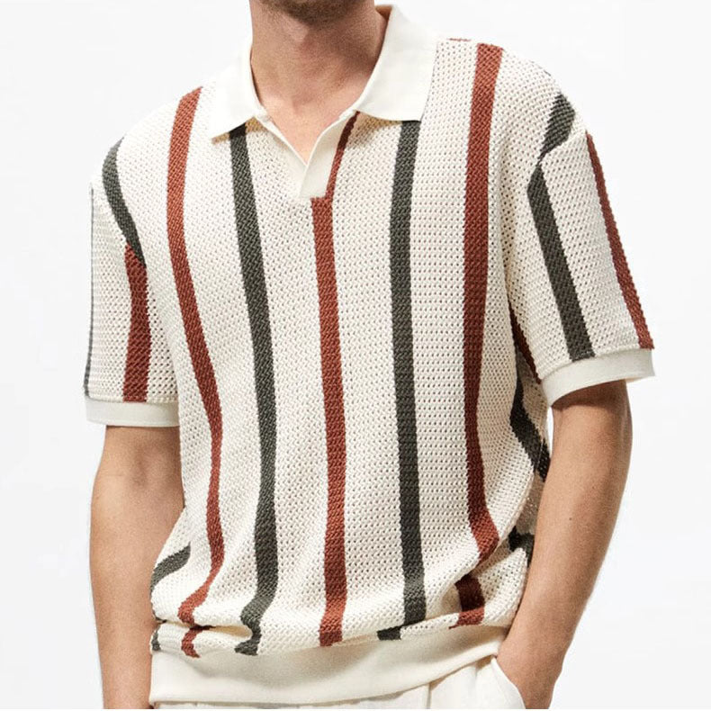 Men's Slim Fit Ice Silk Polo – Breathable & No-Iron