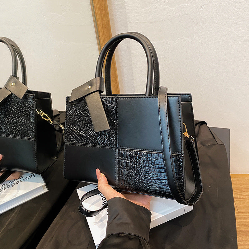 Women's Crocodile Pattern PU Fashion Tote Bag