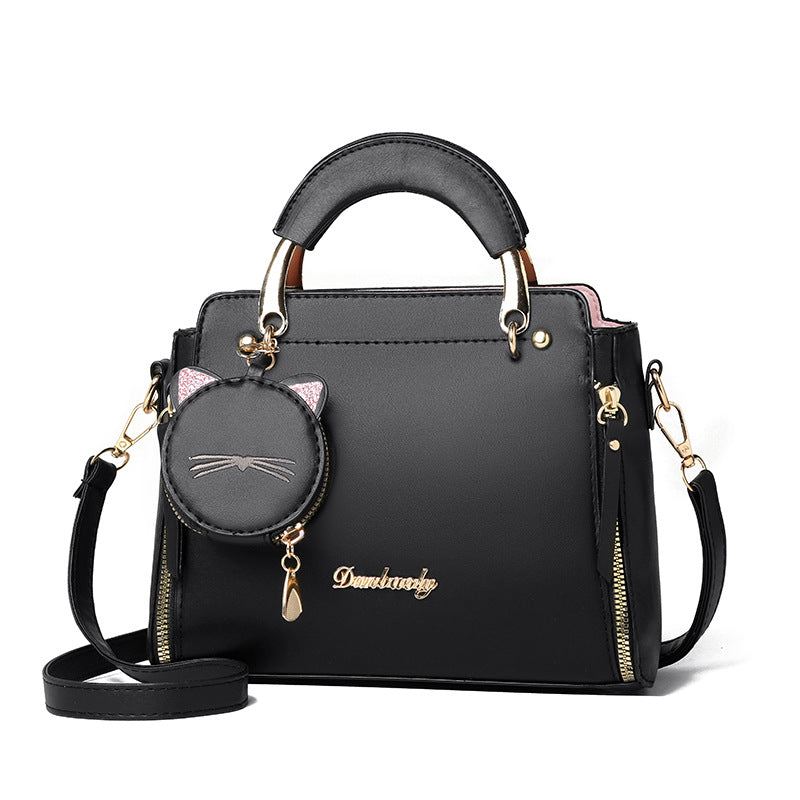 Women's Solid Color PU Shoulder Bag