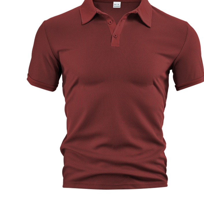 Men's Waffle Texture Polo Shirt | 6 Colors