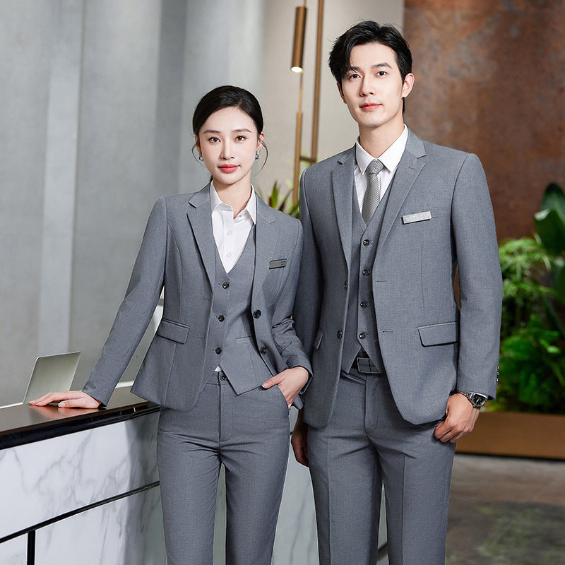 Men's Slim Fit Serge Two-Button Suit