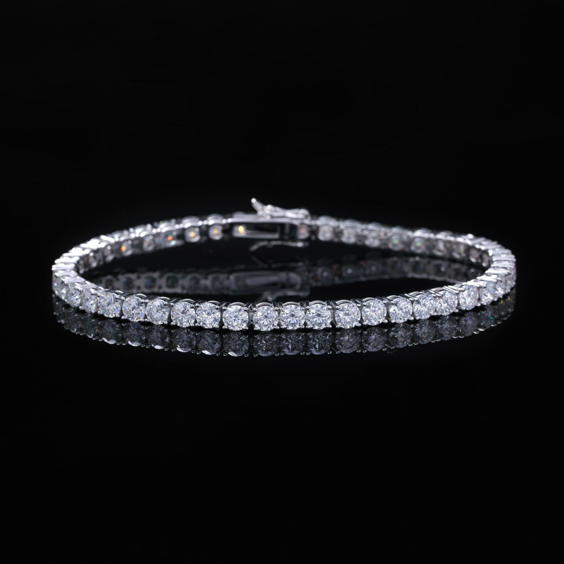 Zircon Tennis Chain Hip Hop Bracelet | Gold & Rose Gold