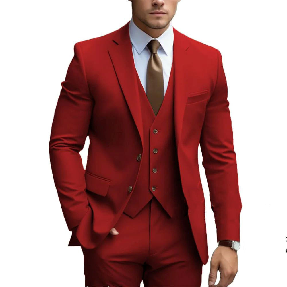 Men's Slim Fit Three-Piece Suit