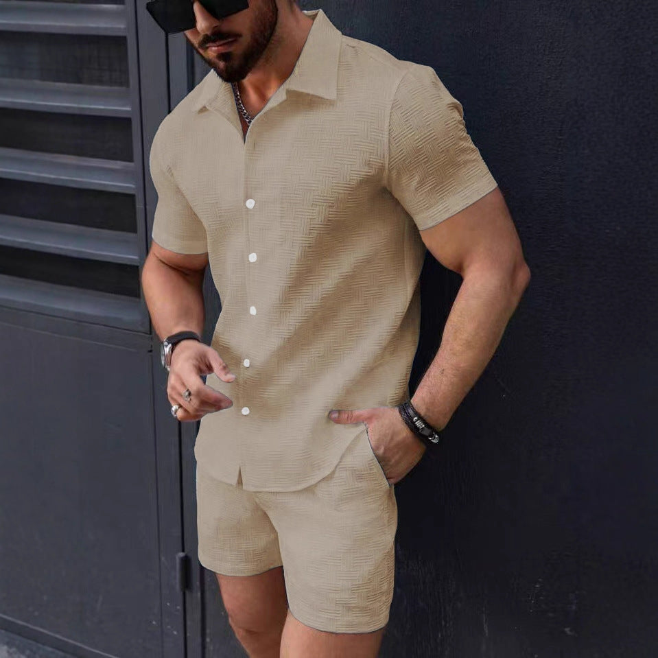 Men's Vacation Casual Shirt & Shorts Set | 6 Colors