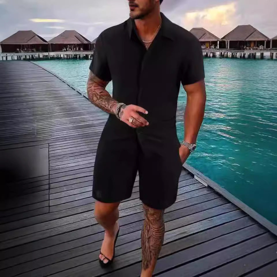 Men's Summer Mesh Polo & Shorts Set | 16 Colors