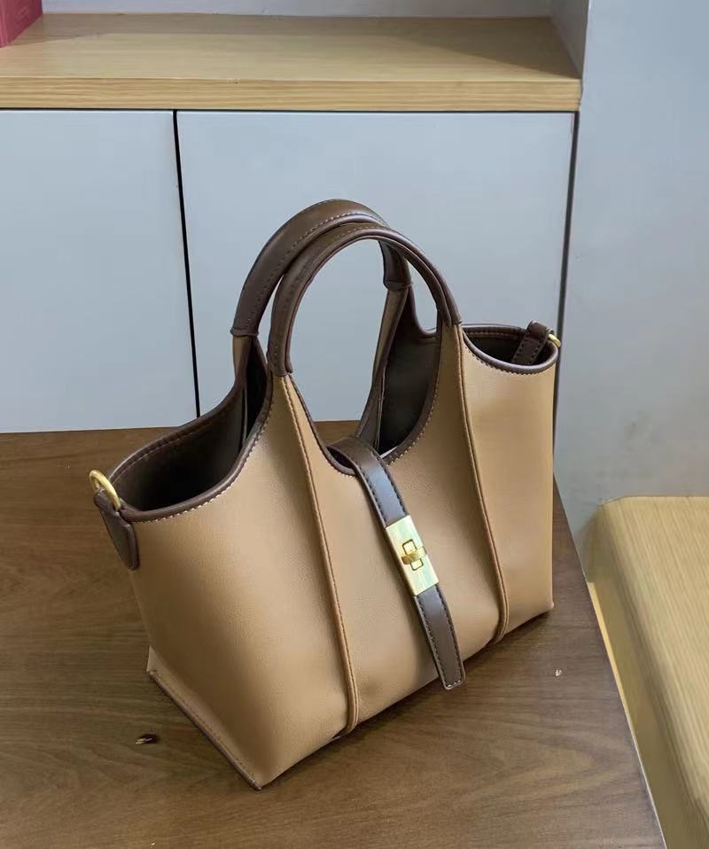 Women's Retro Bucket Tote Bag – Large Crossbody
