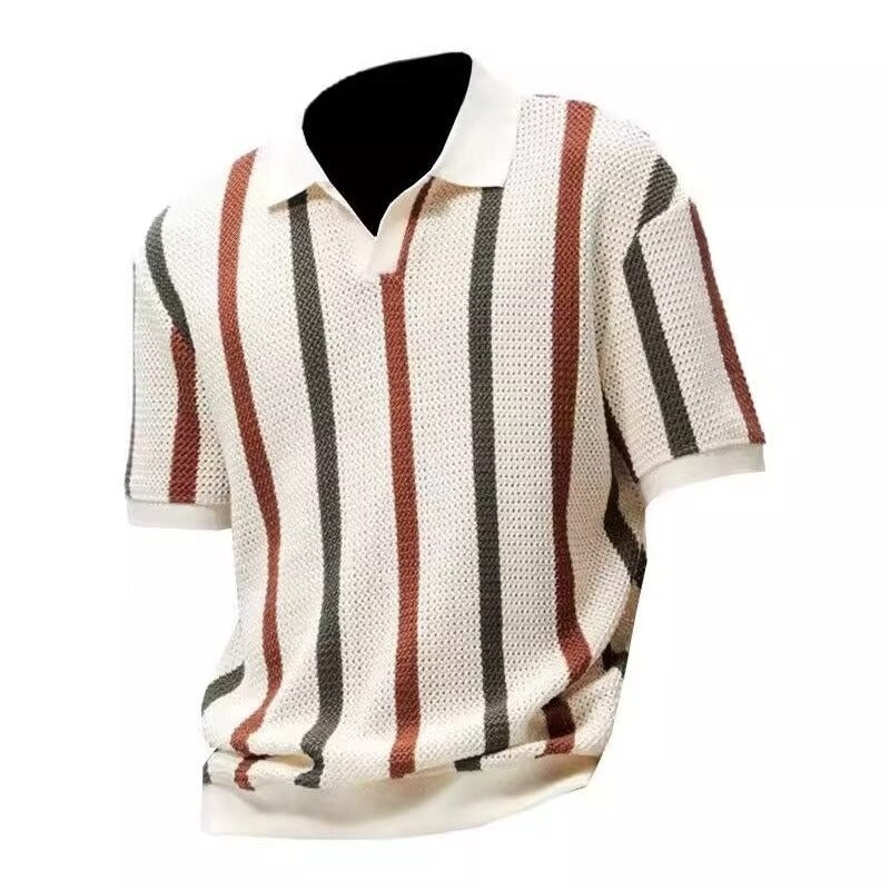 Men's Slim Fit Ice Silk Polo – Breathable & No-Iron