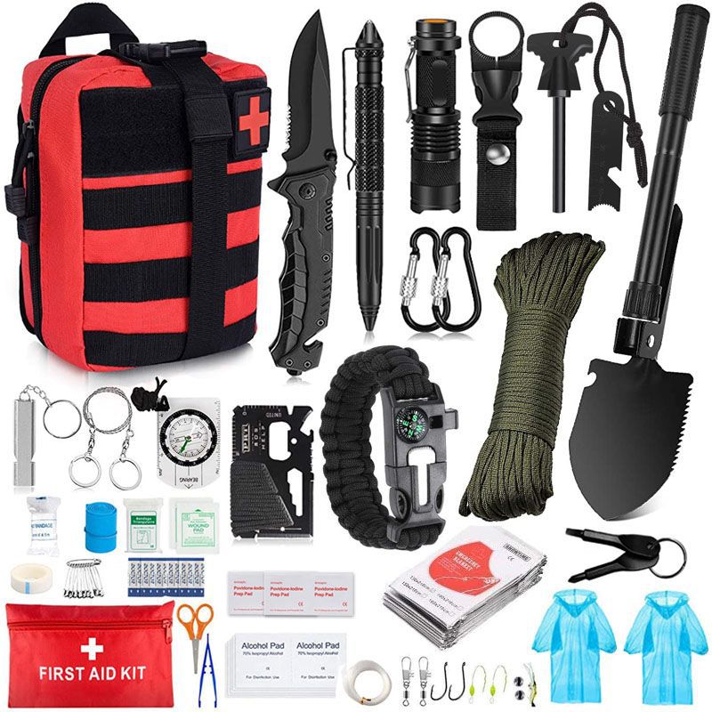 Outdoor Survival Tactical Bag with First Aid Kit – Multi-Carry Emergency Gear Set