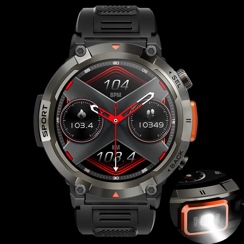 Outdoor Sports Smartwatch - Rugged Health & Fitness Tracker for Active Lifestyles